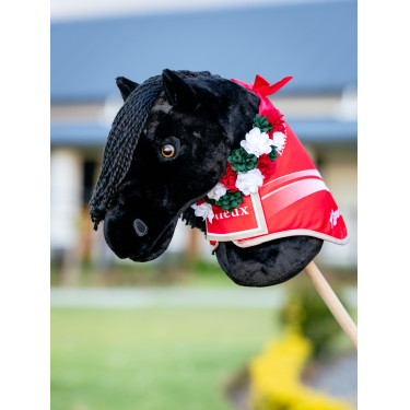 Kerstgordel Hobby Horse LeMieux met bloemmotief Rood Kerstgordel Hobby Horse LeMieux met bloemmotief Rood