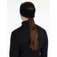 LeMieux hoofdband met glans Asgrauw Bordeaux