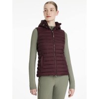 Doudoune sans manches à capuche LeMieux Tilly femme Damson Violet