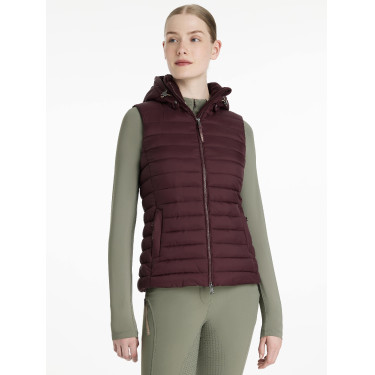 Doudoune sans manches à capuche LeMieux Tilly femme Damson Violet