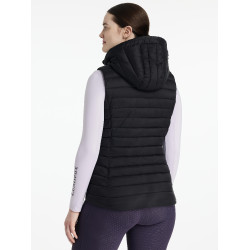 Mouwloze bodywarmer met capuchon LeMieux Tilly dames Zwart