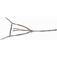 Jachtmartingaal met T-brug en dubbele riem Donker Havana Bruin Jachtmartingaal met T-brug en dubbele riem Donker Havana Bruin