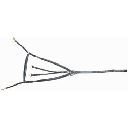 Collier de chasse doublé à pont T de T Noir Collier de chasse doublé à pont T de T Noir