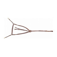 Collier de chasse doublé à pont T de T Tabac Marron Collier de chasse doublé à pont T de T Tabac Marron