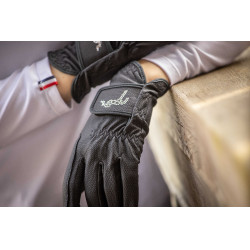 Gants Pisma Strass Pénélope Bleu marine