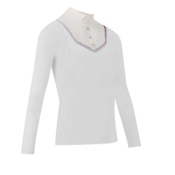 Polo Equithème Cabourg manches longues Blanc Polo Equithème Cabourg manches longues Blanc