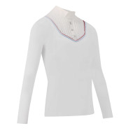 Polo Equithème Cabourg lange mouwen Wit Polo Equithème Cabourg lange mouwen Wit