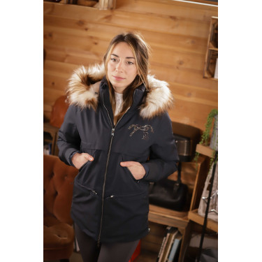 Parka Pénélope Steppy Marine Marineblauw Parka Pénélope Steppy Marine Marineblauw
