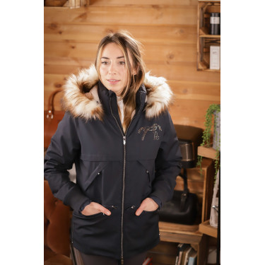 Parka Pénélope Steppy Marine Marineblauw Parka Pénélope Steppy Marine Marineblauw