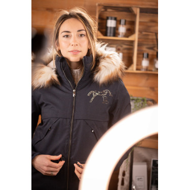 Parka Pénélope Steppy Marine Marineblauw Parka Pénélope Steppy Marine Marineblauw