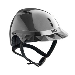 Casque d'équitation NACA Gravity S carbone Gris graphite / noir