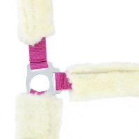 Licol Norton Full mouton synthétique Fuchsia / écru Rose Licol Norton Full mouton synthétique Fuchsia / écru Rose