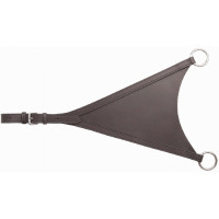 Fourche de martingale pleine en cuir T de T Havane foncé Marron Fourche de martingale pleine en cuir T de T Havane foncé Marron