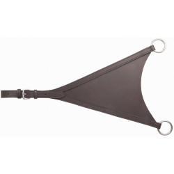 Fourche de martingale pleine en cuir T de T Havane foncé Marron