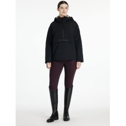 Anorak imperméable LeMieux demi-zippé Phoebe femme Noir