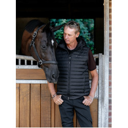 LeMieux heren bodywarmer zonder mouwen met capuchon Zwart LeMieux heren bodywarmer zonder mouwen met capuchon Zwart