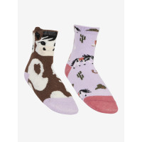 Chaussettes Mini LeMieux en coton par 2 Paint Pony lilac