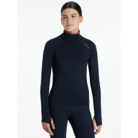 Young Rider ondershirt LeMieux Savannah met opstaande kraag Marine Marineblauw
