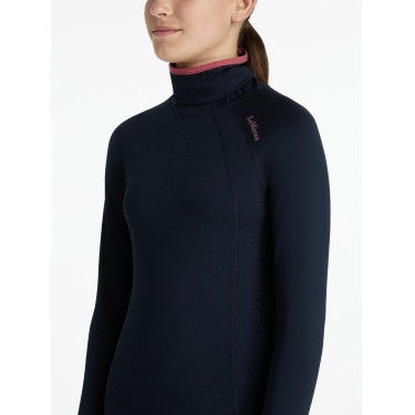 Young Rider ondershirt LeMieux Savannah met opstaande kraag Marine Marineblauw