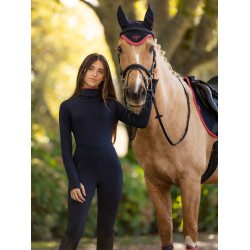 Young Rider ondershirt LeMieux Savannah met opstaande kraag Marine Marineblauw
