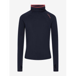 Young Rider ondershirt LeMieux Savannah met opstaande kraag Marine Marineblauw