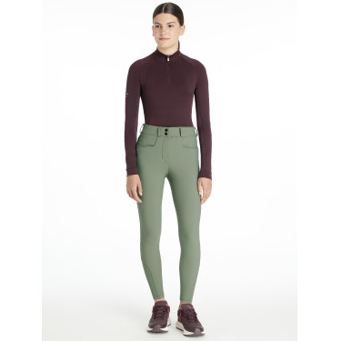 Pantalon d’équitation fond silicone Young Rider LeMieux Izzy Rosemary Vert