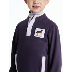 Mini LeMieux Mae fleece met drukknoopsluiting Juniper Violet Mini LeMieux Mae fleece met drukknoopsluiting Juniper Violet