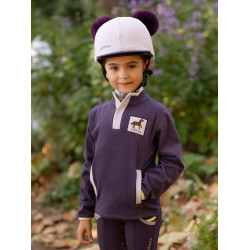 Mini LeMieux Mae fleece met drukknoopsluiting Juniper Violet Mini LeMieux Mae fleece met drukknoopsluiting Juniper Violet
