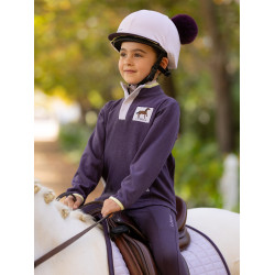 Mini LeMieux Mae fleece met drukknoopsluiting Juniper Violet Mini LeMieux Mae fleece met drukknoopsluiting Juniper Violet