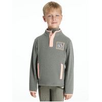 Mini LeMieux Mae fleece met drukknoopsluiting Rozemarijn Groen