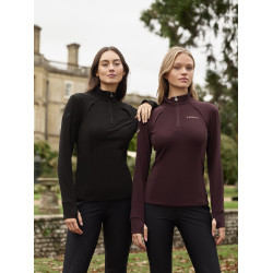 LeMieux Frances dames fleece met ritskraag Zwart