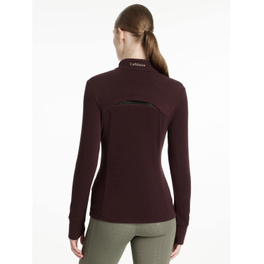 LeMieux Frances dames fleece met ritskraag Damson Violet