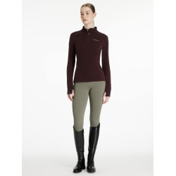 LeMieux Frances dames fleece met ritskraag Damson Violet