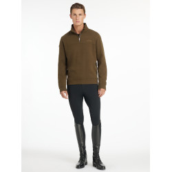 LeMieux herensweater met ritskraag Alpine Bruin LeMieux herensweater met ritskraag Alpine Bruin