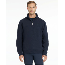 Sweat col zippé LeMieux homme Marine Bleu marine