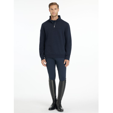 Sweat col zippé LeMieux homme Marine Bleu marine
