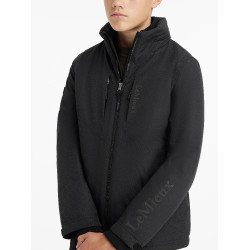 Zwarte waterdichte Team Young Rider jongens-rijjas Zwart Zwarte waterdichte Team Young Rider jongens-rijjas Zwart