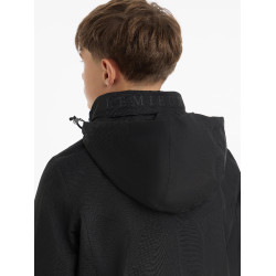 Veste d’équitation imperméable Team Young Rider pour garçons noire Veste d’équitation imperméable Team Young Rider pour garçons noire