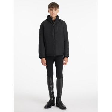 Veste d’équitation imperméable Team Young Rider pour garçons noire Veste d’équitation imperméable Team Young Rider pour garçons noire