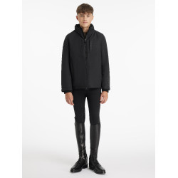 Zwarte waterdichte Team Young Rider jongens-rijjas Zwart Zwarte waterdichte Team Young Rider jongens-rijjas Zwart