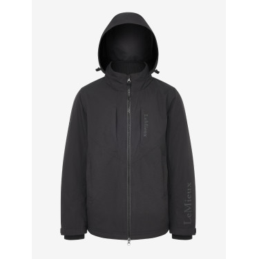 Veste d’équitation imperméable Team Young Rider pour garçons noire Veste d’équitation imperméable Team Young Rider pour garçons noire