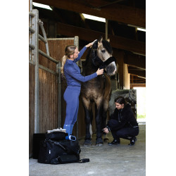 Baselayer Je t'aime Equithème Sabine femme Bleu / gris Baselayer Je t'aime Equithème Sabine femme Bleu / gris