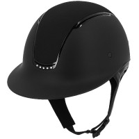 Casque Equithème Soazy Mat Crystal x 5 Noir / Strass