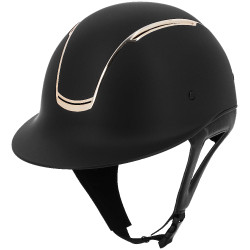 Equithème Soazy helm met brede klep mat roségoud