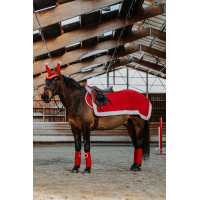 Equithème Xmas achterdeken Rood Equithème Xmas achterdeken Rood