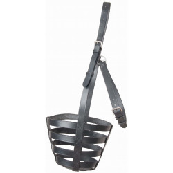 Panier en cuir T de T Noir Panier en cuir T de T Noir