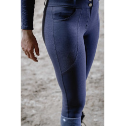 Pantalon Je t'aime Equithème Elsa femme Gris / bleu Pantalon Je t'aime Equithème Elsa femme Gris / bleu