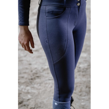 Rijbroek Je t’aime Equithème Elsa dames Grijs / blauw Rijbroek Je t’aime Equithème Elsa dames Grijs / blauw
