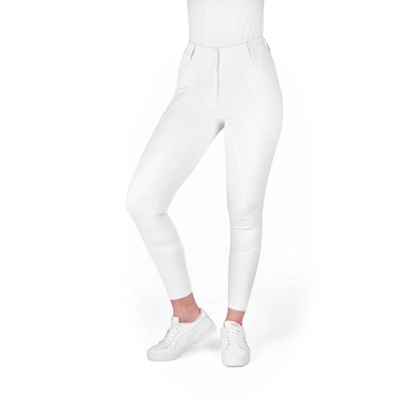 Pantalon Je t'aime Equithème Elsa femme Blanc Pantalon Je t'aime Equithème Elsa femme Blanc