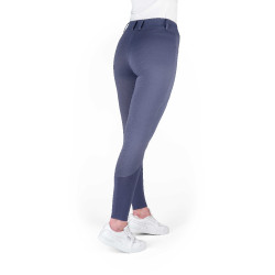 Pantalon Je t'aime Equithème Elsa femme Gris / bleu Pantalon Je t'aime Equithème Elsa femme Gris / bleu
